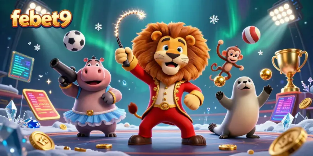Experience the excitement of febet9 with lively casino elements and vibrant characters.